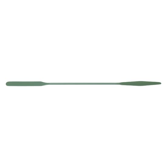 PTFE Coated Lab Spatula - 1.5" Flat Taper & 1.25" Flat Round Ends, 1/Pk