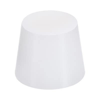 MECCANIXITY Silicone Rubber Tapered Plug 36mm to 46mm Solid White for Powder Coating, Painting, Laboratory Use