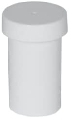 EZY DOSE Ointment Jar, Leak-Proof Container for Creams & Balms, 1/2 oz Capacity, White (Pack of 12)