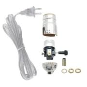 B&P Lamp Keyless Table Lamp Wiring Kit with Plastic Socket and Rotary Switch Lamp Cord