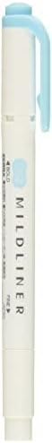 Zebra Highlighter Mildliner, Mild Blue (WKT7-MBL) for Creative Projects