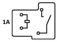 PTRA-1A-220S-T4-X | SPST 220 VAC Coil, 40 Amp 120 VAC UL Rated Power Relay with Quick-Connect Terminals