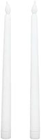 Pssopp 2pcs LED Taper Candles, Flameless Electronic Candle Light for Festivals and Parties
