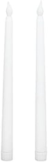 Pssopp 2pcs LED Taper Candles, Flameless Electronic Candle Light for Festivals and Parties