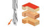 Amana Tool 46402 SC Spiral Plunge Router Bit, 1/64 Dia x 3/32 Cut Height x 1/8 Shank x 2 Inch Long, 2 Flute Down-Cut