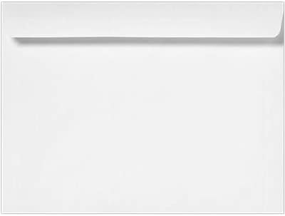 LUXPaper 9 x 12 Booklet Envelopes, Bright White, 24lb. Text, 50 Qty