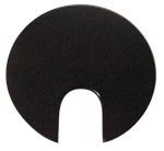 Electriduct 1.57" Metal Desk Grommet, 40mm Cable Hole Cover Wire Cord Organizer in Black Epoxy