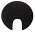 Electriduct 1.57" Metal Desk Grommet, 40mm Cable Hole Cover Wire Cord Organizer in Black Epoxy