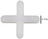 500 Pcs White Tile Spacers Tiles Leveler Spacers Tile Levelers Wall Floor Cross Spacers Tile Separators for Ceramic Tile and Stone Installation (2.5mm) Floor Leveling Compounds by BWESOO