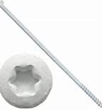 Holdtite 7" Torx Gutter Screw with Metal Ferrule, White (10-pack)