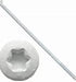Holdtite 7" Torx Gutter Screw with Metal Ferrule, White (10-pack)