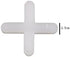 500 Pieces Tile Spacers, 2.5mm White Levelers, Cross Spacers for Ceramic Tile and Stone Installation, Wall & Floor