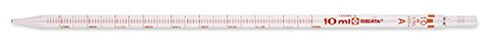 Sibata 2011A-2-D 2mL Serological Pipets, Class A, Reusable Glass, Color-Coded Green (Pack of 12)