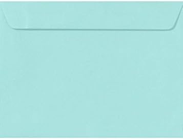 LUXPaper 9 x 12 Booklet Envelopes | Seafoam Blue | 80lb. Text, 50 Qty