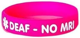 Cochlear Implant Medical Alert Band – Pink, Small (5.91")