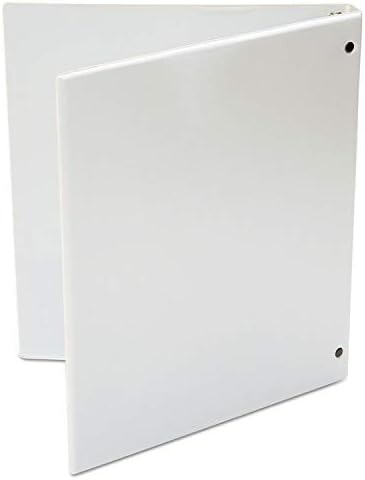 Universal Round Ring Economy Vinyl View Binder, 1/2-Inch Capacity, White (UNV20952PP)