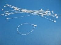 Snap Lock 9" Pin Security Loop Plastic Tag Fastener, 1000 Pc