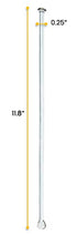 EISCO 10PK Glass Stirring Rods, 11.8", Spade & Button Ends, 6mm Diameter, Borosilicate 3.3 Glass