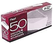 Boxed Peel & Stick Envelopes 3.625"X6.5" 55/Pkg-Security #6 by Mead