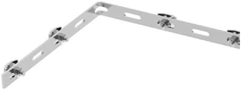 Quest Manufacturing Cable Tray Corner Bar Kit, Zinc (CT0003-03), Silver