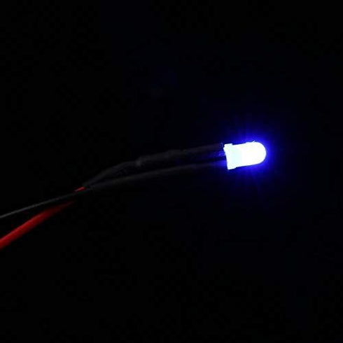 Walfront 50Pcs DC12V (3mm Pre Wired LED Diodes Kit Diffused Lights with Resistors for Science Projects DIY Crafts Model