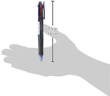 ZEBRA Clip-On G Series 3 Color Ballpoint Multi Pen, 0.7 mm, Black Body (B3A3-BK) by ZEBRA