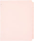 Paper Junkie 12 Sets Pink 8 Tab Dividers for 3 Ring Binder, 96 Total Page Separators for School, Work, Home