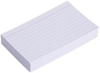 47210 3 5, 100/Pack Universal Ruled Index Cards, x White