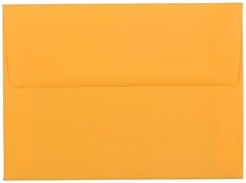 JAM PAPER A6 Colored Invitation Envelopes - 4 3/4 x 6 1/2 - Ultra Orange - 50/Pack