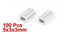 uxcell Uxcell 0.8mm 1/32-inch Wire Rope Aluminum Ferrules Sleeves, Silver Tone, Pack of 100