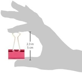 Baumgartens Assorted Colors Large Binder Clips 1.25" 4/Pkg by Baumgartens