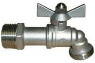 BOSHART 304 Stainless Steel 1/4 Turn Ball Hose Bib 3/4"