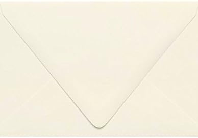 LUXPaper A4 Contour Flap Invitation Envelopes | 4 1/4" x 6 1/4" | 50 Qty - Natural | 80lb. Text