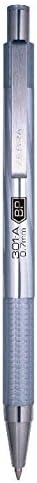 Zebra Pen F-301A Retractable Ballpoint Pen, Premium Metal Barrel in Assorted Colors, Fine Point, 0.7mm, Black Ink,