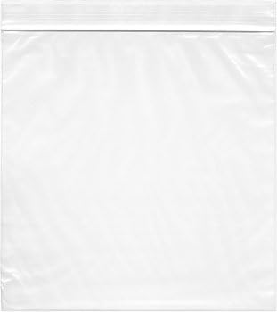 Plymor 2 Mil Zipper Reclosable Plastic Bags, 8" x 8" (Pack of 200)