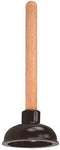 Rocky Mountain Goods Small Drain Plunger, 9 Solid Wood Handle for Unclogging Sinks and Drains