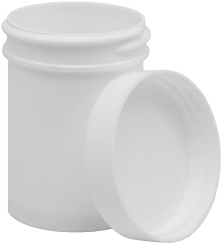 EZY DOSE Ointment Jar and Container - Leak-Proof for Creams and Balms, Durable Design, 2 oz Capacity, White (Pack of 12)