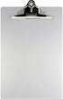 Saunders Aluminum Round Corner Clipboards - 8 1/2" x 12", 1" Clip Capacity, Clamp, Silver - 1 Each