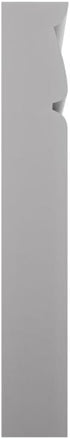 2 1/2"W 6 1/2"H 1"P x x Americraft Solid Paint Grade Wood Traditional Plinth Block, Primed Pine