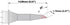 Thermaltronics H60-BC1 Bevel 60deg 1.78mm (0.07in) interchangeable for Hakko T31-03BC1