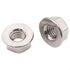 RoyceMart (20 M8-1.25 304 PCS) Hexagon Flange Nuts with Non-Serrated Flange Washer Head, Stainless Steel, Hex Drive