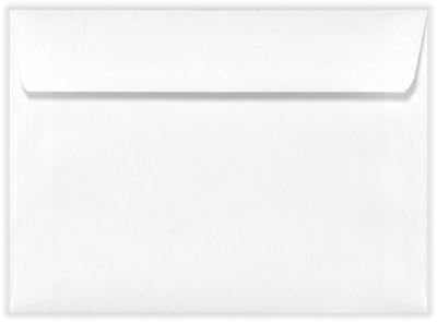 LUXPaper A7 Invitation Envelopes, 5 1/4" x 7 1/4", White, 50 Qty