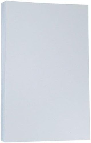 LUXPaper 8.5" x 14" Paper, Legal Size, Baby Blue, 80lb. Text, 50 Qty