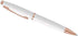 CROSS White Medalist Ballpoint Pen with 23KT Rose Gold