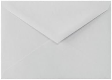 LUXPaper 5 1/2 Bar A2 Baronial Invitation Envelopes | Pointed Flap | 4 3/8" x 5 3/4" | Gray | 80lb. Text | 100% Cotton | 50 Qty by Envelopes.com