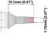 Thermaltronics S75CH016 Chisel 30deg 1.78mm (0.07in) interchangeable for Metcal SSC-772A