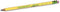 Ticonderoga Laddie Woodcase Pencil w/ Eraser, HB #2, Yellow, Dozen