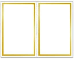 LCI Whites LCI White Gold 2up Printable Card - A9 (5 1/2 x 8