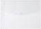 Filexec Poly Envelope, Letter Size, Side-Load, Clear (Pack of 12), 3-Hole Punched with Hook & Loop Fastener