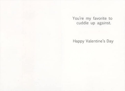 RECYCLED Paper Greetings Valentine's Day Dog Hugging Stuffed Animal Card